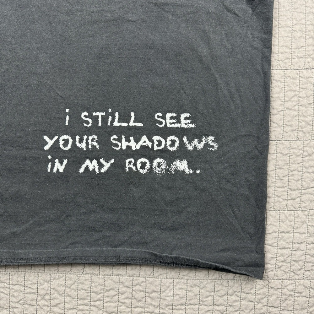 Juice Wrld T Shirt Men Large Black Rap Double Sided Graphic Shadows In My Room - Picture 4 of 9